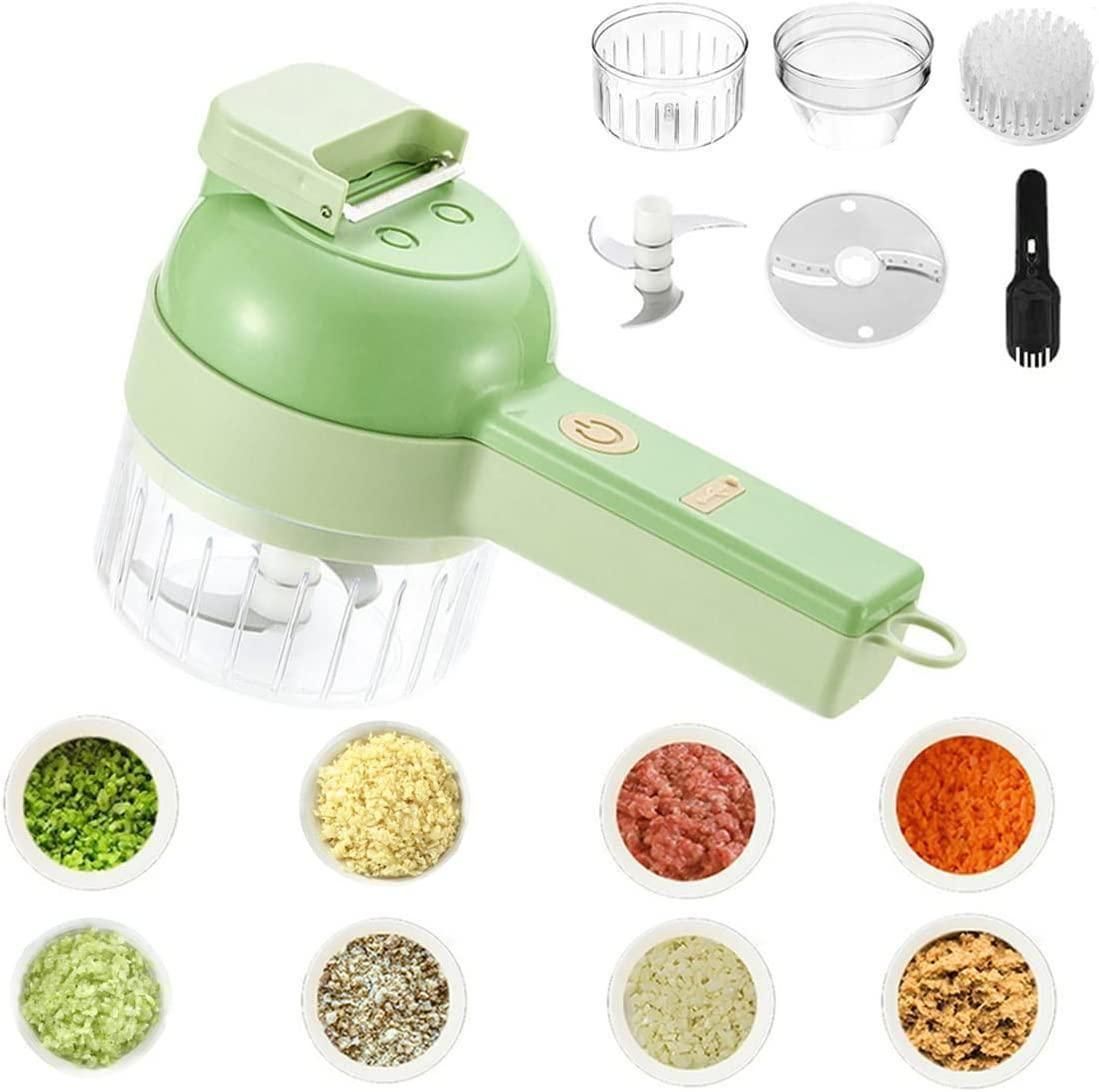 MultiChop Cordless Chef 4-in-1 Portable Electric Vegetable Cutter by ZapifyMe.in