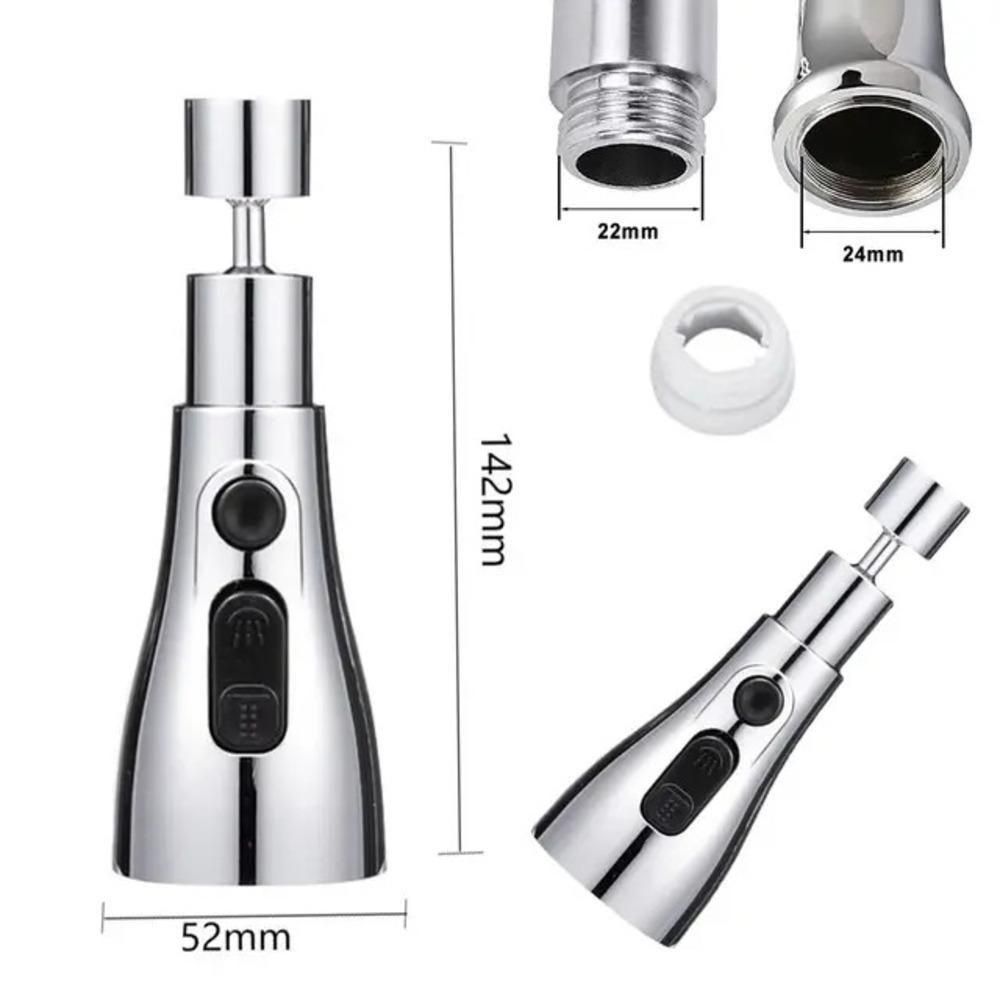 TriStream Faucet Spray Head by ZapifyMe.in