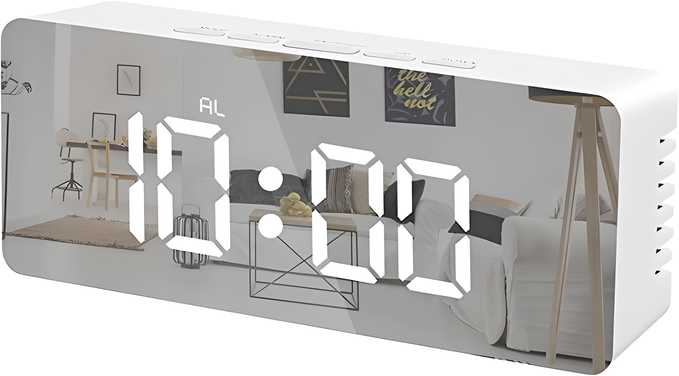 Reflect o’clock Digital Alarm Clock by ZapifyMe.in