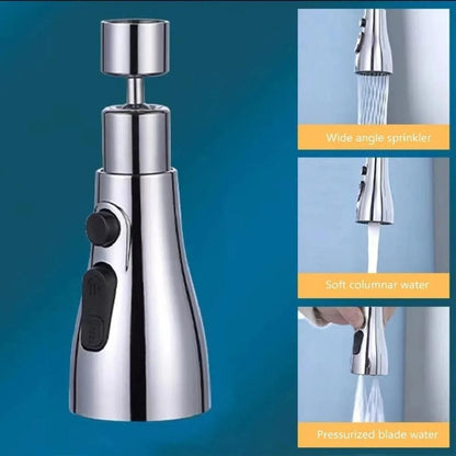 TriStream Faucet Spray Head by ZapifyMe.in