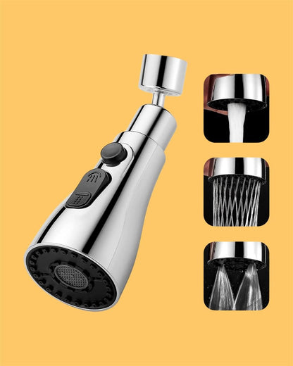 TriStream Faucet Spray Head by ZapifyMe.in