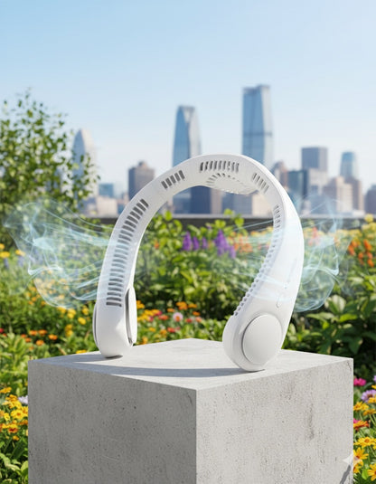 Aero-Chill Portable Blade-less Rechargeable Neck Fan By ZapifyMe.in