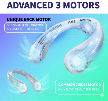 Aero-Chill Portable Blade-less Rechargeable Neck Fan By ZapifyMe.in